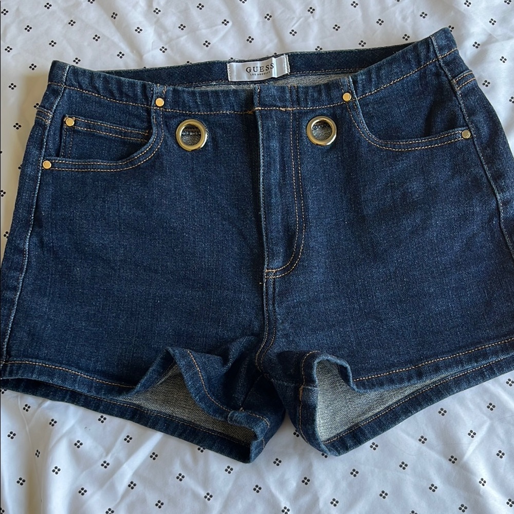 GUESS Women's Denim Shorts - Blue